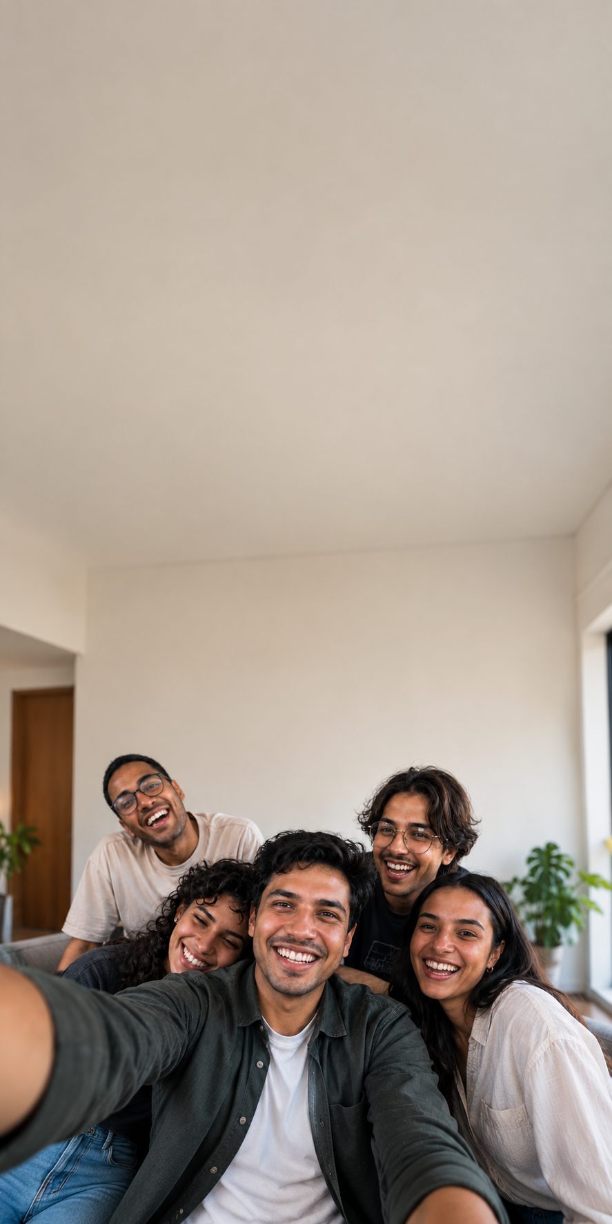 Friends taking a selfie together at a Tribl gathering